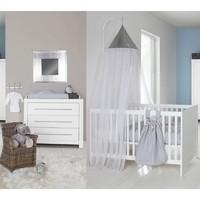 europe baby vicenza 2 piece roomset white