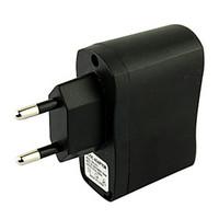 EU Plug USB AC DC Power Supply Wall Charger Adapter MP3 MP4 DV Charger (Black)