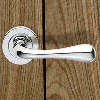 European AQ1 Stella Lever Latch Handles on Round Rose