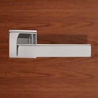 european tc5 techna lever latch handles on square rose