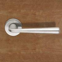 European DND020 Link Lever Latch Handles on Round Rose