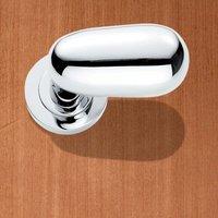 european uo5cp uovo lever latch handle on round rose