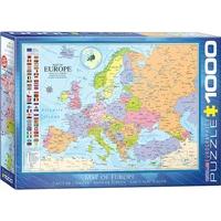 eurographics 6000 0789 map of europe puzzle 1000 piece