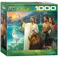 eurographics 8 x 8 inch box first creation in eden mo puzzle 1000 piec ...