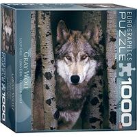 Eurographics 8 x 8-inch Box Gray Wolf MO Puzzle (1000 Pieces)