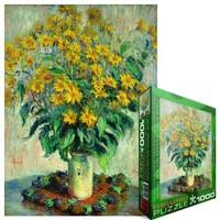 Eurographics Jerusalem Artichoke Flowers by Claude Monet Puzzle (1000 Pieces)