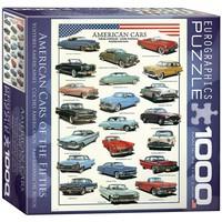Eurographics 8 x 8-inch Box American Cars of the 50s MO Puzzle (1000 Pieces)