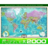eurographics map of the world puzzle 2000 pieces