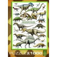 eurographics dinosaurs of the cretaceous period puzzle 1000 pieces