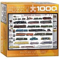 Eurographics 8 x 8-inch Box History of Trains MO Puzzle (1000 Pieces)