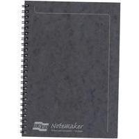 Europa Notemaker Book Sidebound Ruled 80gsm 120 Pages A5 Black Ref 4852Z [Pack 10]