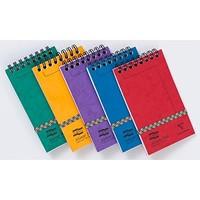 Europa Minor Notepad Wirebound Elasticated Ruled 80 gsm, 120 Pages, 127 x 76 mm - Assorted A, Pack of 20