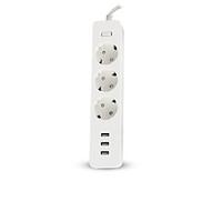 Eu Husb Charging Plug USB Socket Power Stirp 3Ports 3Outlets 1.8m Cable