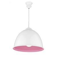 EUS0103 Euston White Gloss And Matt Pink Pendant