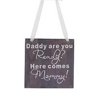 Europe and the United States hot style wooden wedding dad you ready Mother to the quotation Wooden wedding