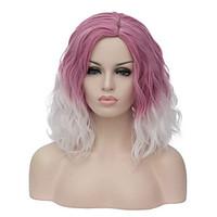 European and American fashion daily fresh purple gradient noodles party cos wig 1891