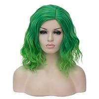 European and American fashion daily small pure and fresh and green gradient noodles party cos wig 1893