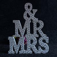 Europe and the United States wooden MR MRS diamond wedding supplies Wooden furnishing articles in English letters Wedding photography props