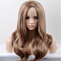 Europe and the United States Women\'s Fashion New Year In The Sub-Dark Brown Wave High-Temperature Wire Wig