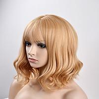Europe and the United States women fashion pear head mixed gold short hair high temperature wire wig