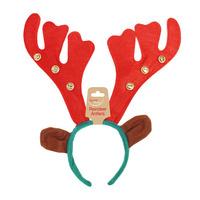 Eurowrap Christmas Reindeer Antler Headband