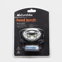 Eurohike 6 LED Head Torch - Black, Black