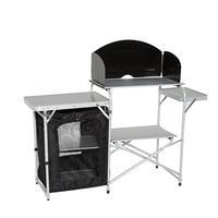 eurohike basecamp kitchen stand dlx black black