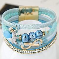 European Fashion Trend Leather Bracelet Magnetic Fashion Gift Jewelry