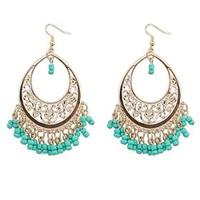 European Style Bohemian Trend Hollow Beads Tassel Earrings(More Colors)