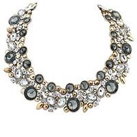 european style retro gem necklacemore colors