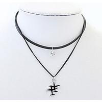 European and American fashion double-decker aircraft necklace