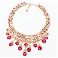 Euramerican Fashion Classic Delicate Luxury Droplets PendantImitation Diamond Lady Party Necklace Movie Jewelry