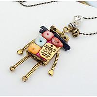 euramerican fashion joker sweater multicolor robot necklaces lady dail ...