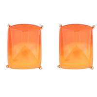 Euramerican Fashion Punk gradient Square Resin Lady Business Stud Earrings Movie Jewelry