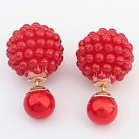 euramerican joker adorable ball pearl earrings lady daily stud earring ...