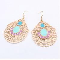 Euramerican Bohemian Luxury Alloy Droplets Exaggeration Women\'s Casual Party Earrings Statement Jewelry