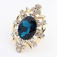 Euramerican Luxury The New Fashion Temperament Of Gem Cuff Ring Movie Jewelry