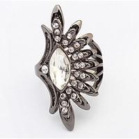 euramerican fashion dream ling snow ring british rhinestone womens rin ...