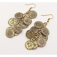 Euramerican Vintage Personalized Copper Earrings Women\'s Party Drop Earrings Statement Jewelry