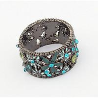 Euramerican Fashion Vintage Classic Flower Rhinestone Ring Movie Jewelry