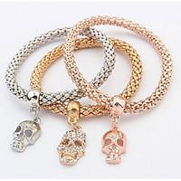 European And American Fashion Contracted Multilayer Skull Bracelet