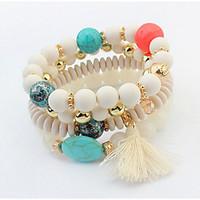 European And American Fashion Small Pure And Fresh And Round Pearl Tassel Bracelet
