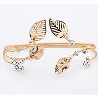 European And American Fashion Elegant leaf Shape Bracelet