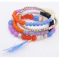 euramerican bracelet beads feathers multicolor layered womens valentin ...