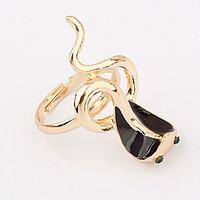 Euramerican Fashion Personalized Halloween Cuff Cobra Ring Statement Jewelry