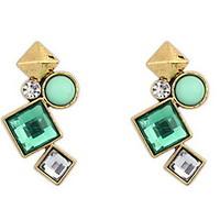 European and American fashion irregular personality stud earrings