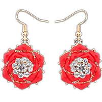 europe and the united states national retro earrings set auger flowers