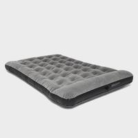 eurohike deluxe flocked double airbed with pump grey grey