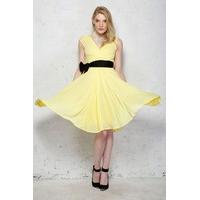 eucalyptus yellow prom dress