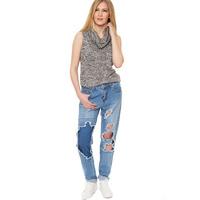 Eudora Stonewashed Skinny Jeans - Blue